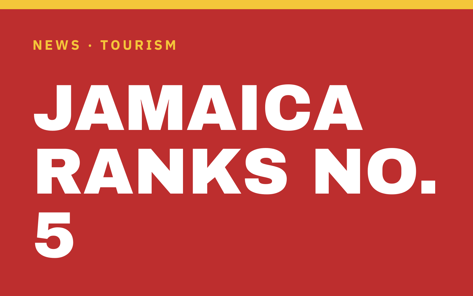 Jamaica Ranks No. 5 Caribbean Island in Conde Nast Traveler 2026 Awards